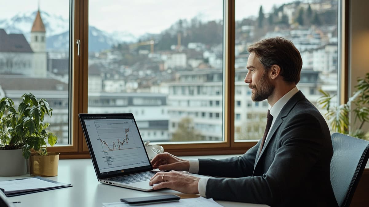 SwissTrustWidget auf einer Finanzberater-Website